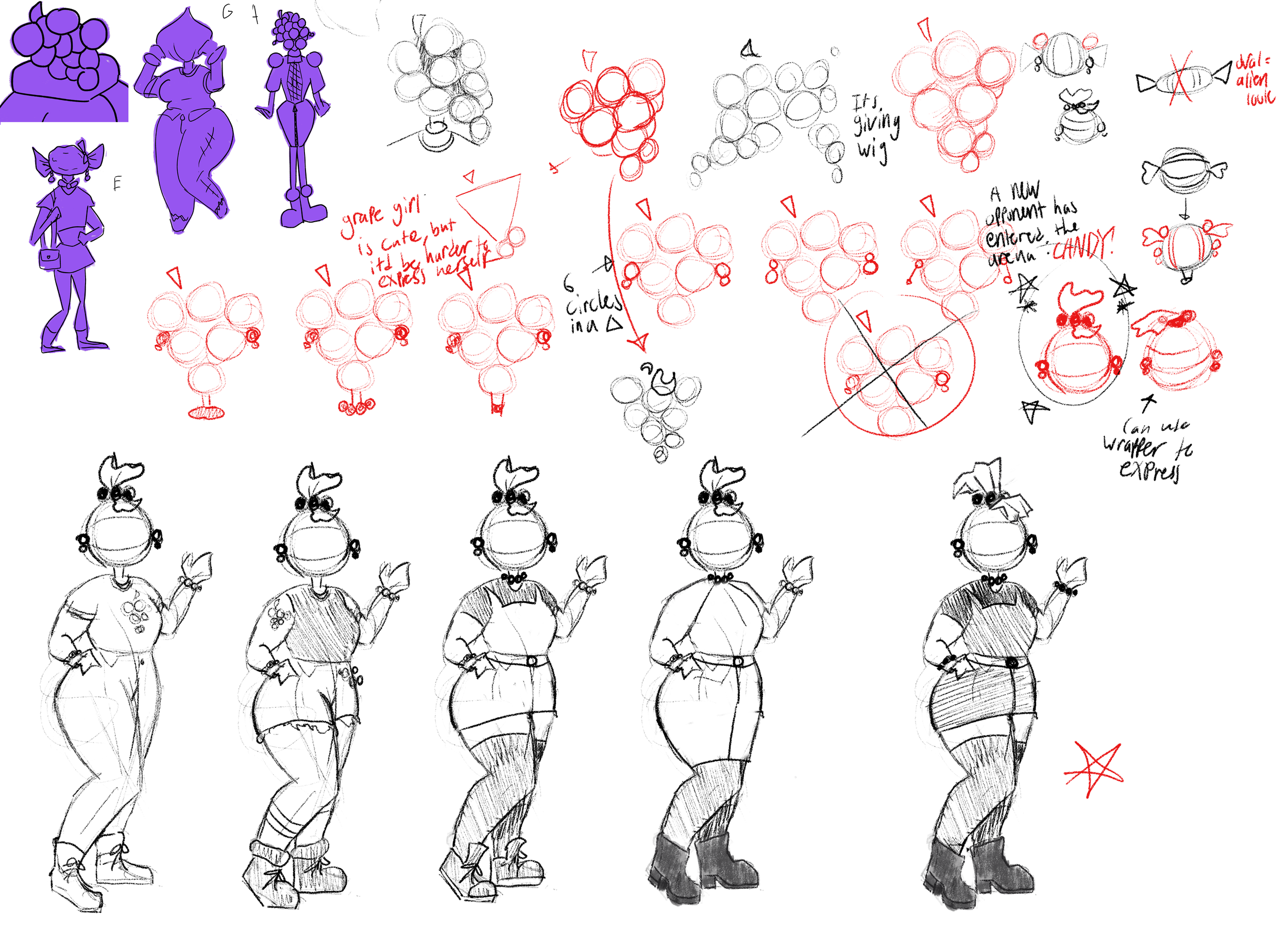 Sugar Character Ideation: Design Tiedown