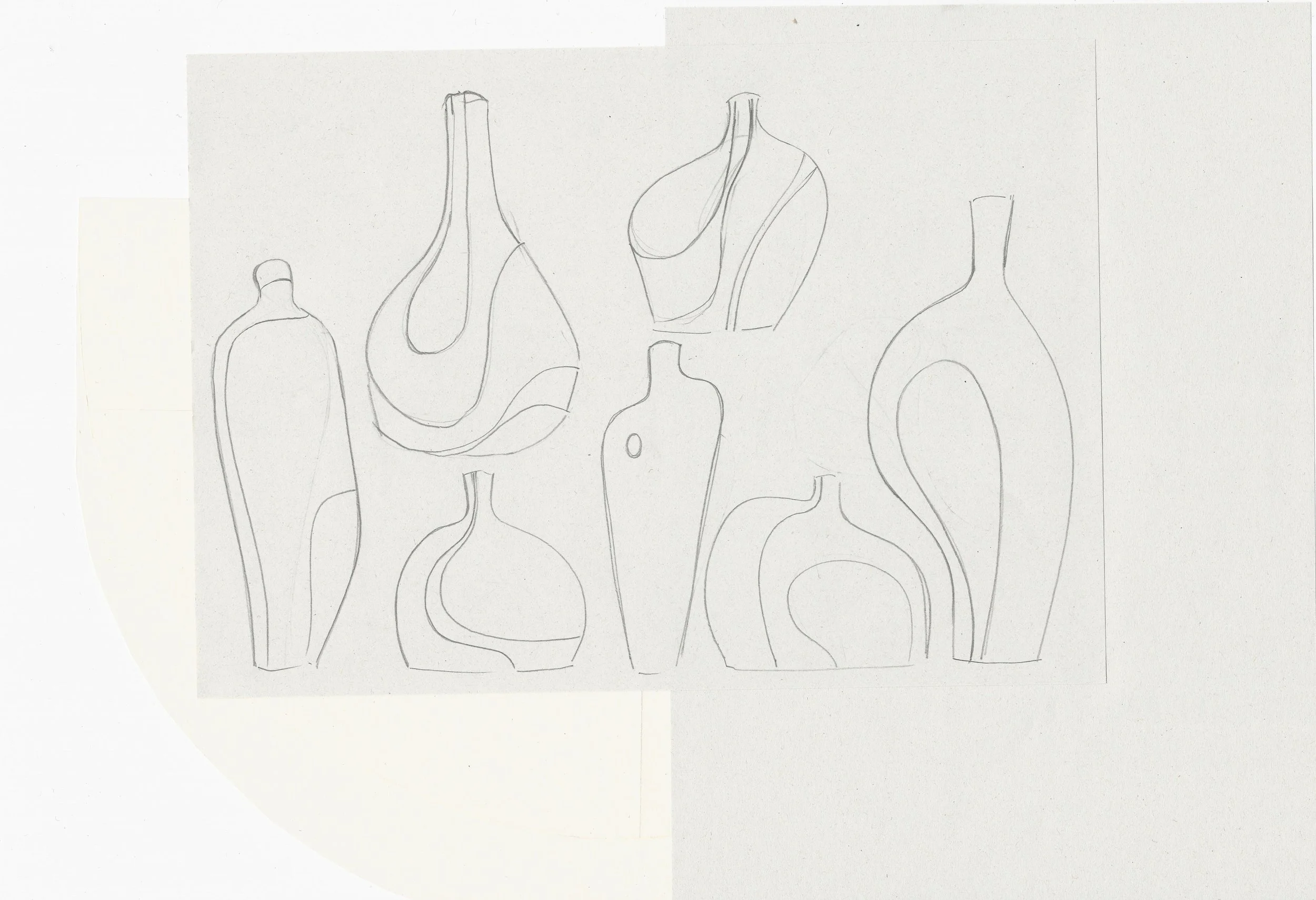 Our Sculptural Vases started with a conversation: how can our visual language take shape in soft objects?

How can a simple stitch create volume? How can a different point of view reveal an entirely new form?

Sculptural Vases introduce something com