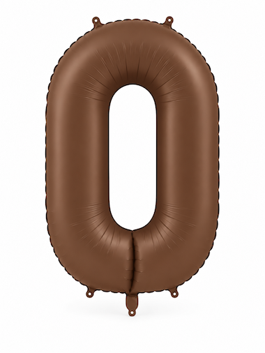 Matte Chocolate Brown Zero Balloon.png