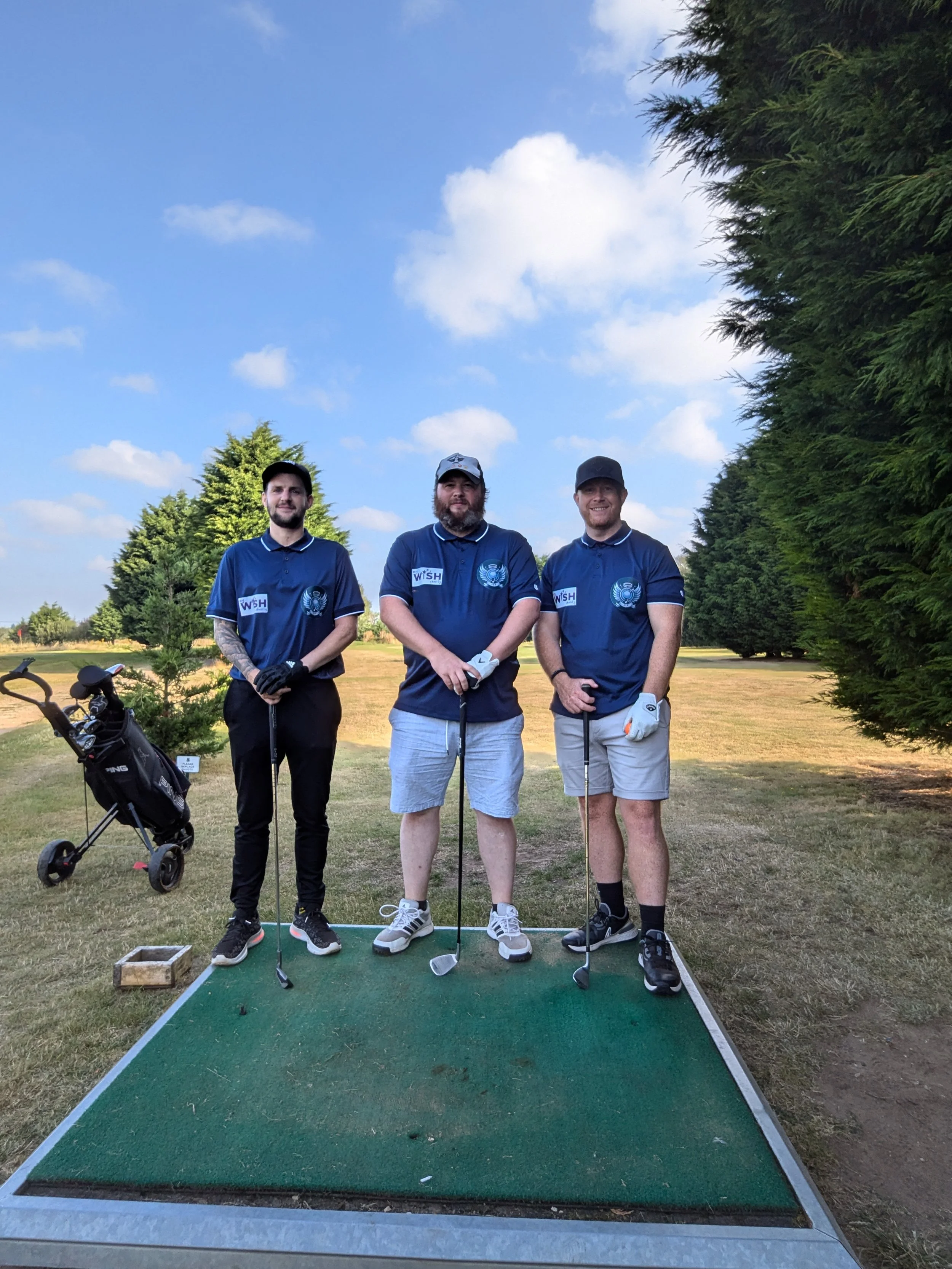 The first charity event playing 100 holes in one day. Aug 2024