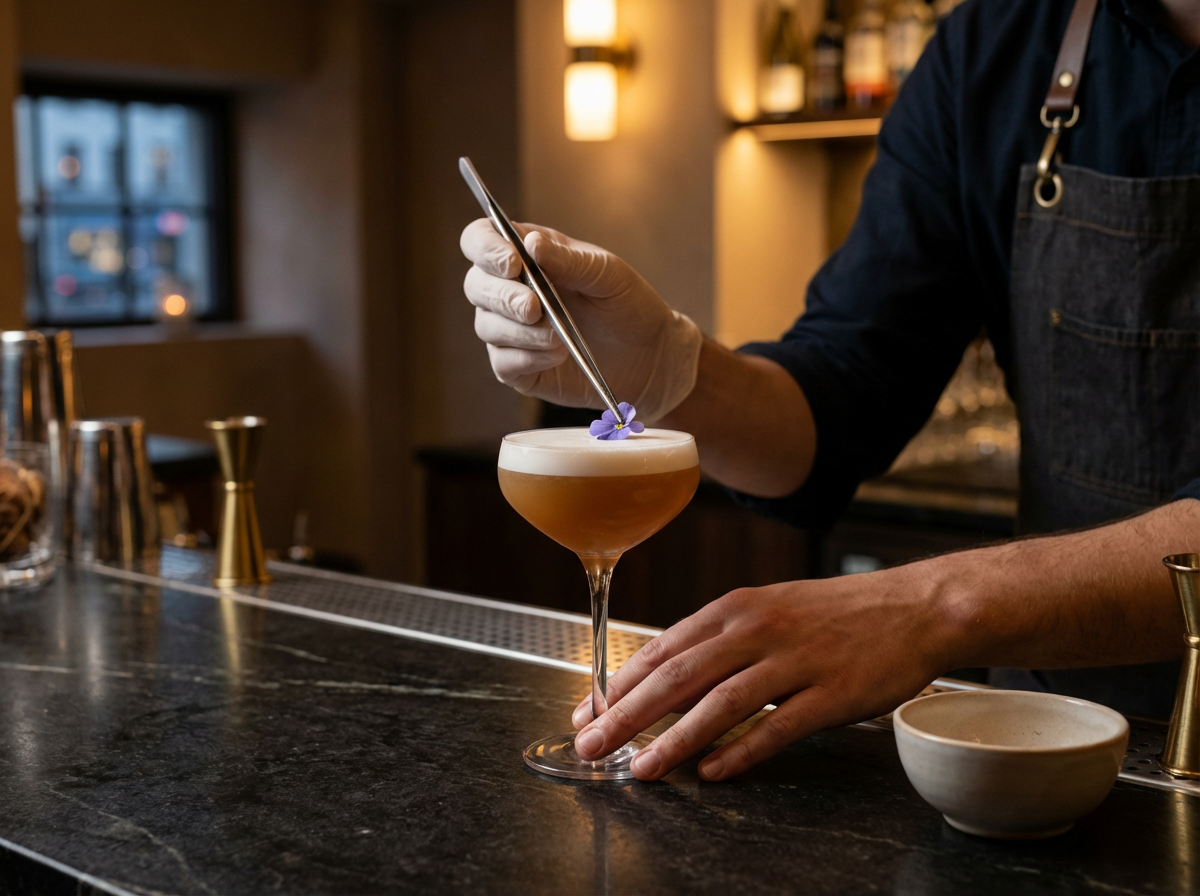 Edible Flower Cocktail