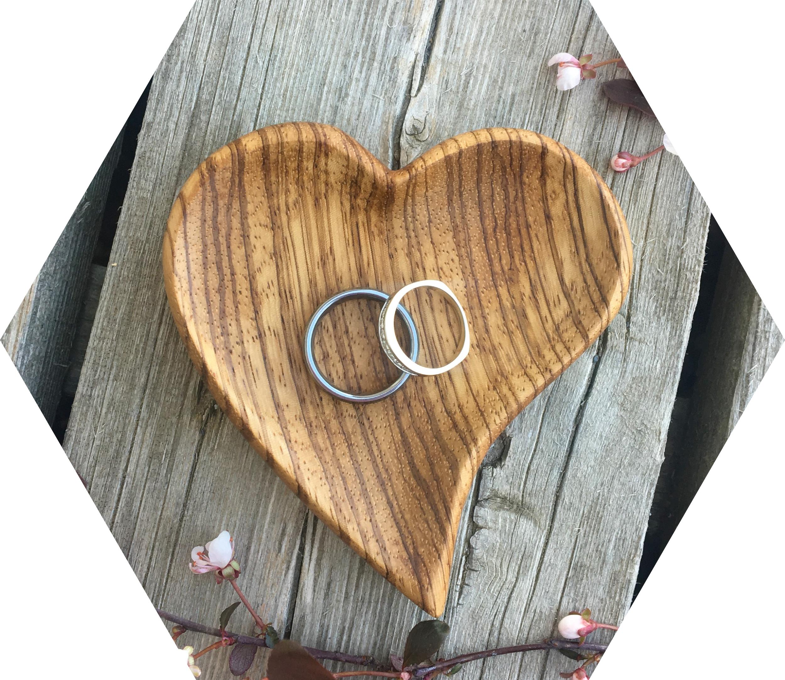 zebrawood ring dish