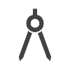 A drawing compass