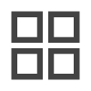 Four empty square tiles arranged in a 2x2 grid