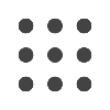 Sixteen black dots arranged in a rectangular grid on a white background.