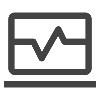 Line graph displayed on a screen.