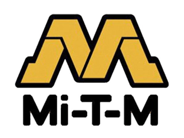 Logo featuring two stylized letter M's in yellow with black outline, and the words "Mi T-M" underneath.