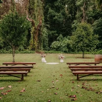 Self-contained holiday accommodation, wedding and events venue at The Zanzoo Estate in Cairns, sleeping up to 16 guests.