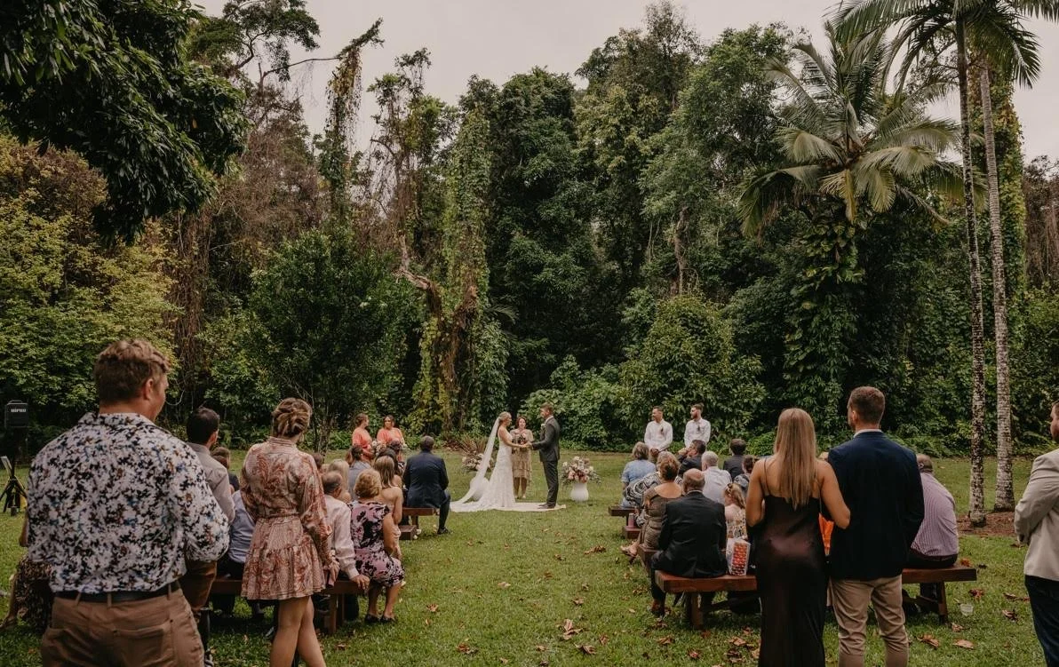 Tropical wedding venue at The Zanzoo Estate in Cairns, Queensland.
