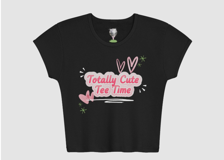 Totally Cute Tee Time Crop Top
