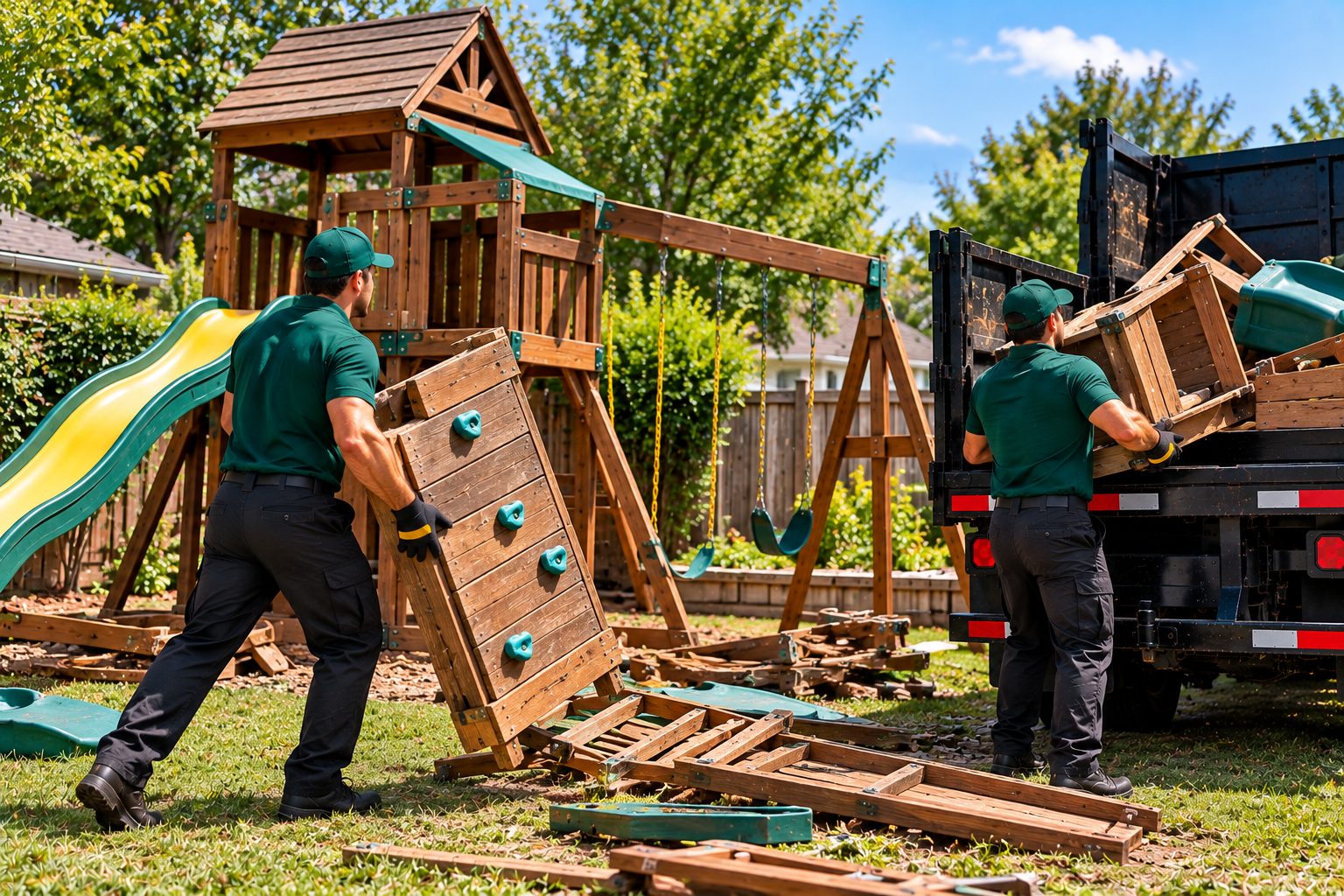PLAYGROUND SET REMOVAL