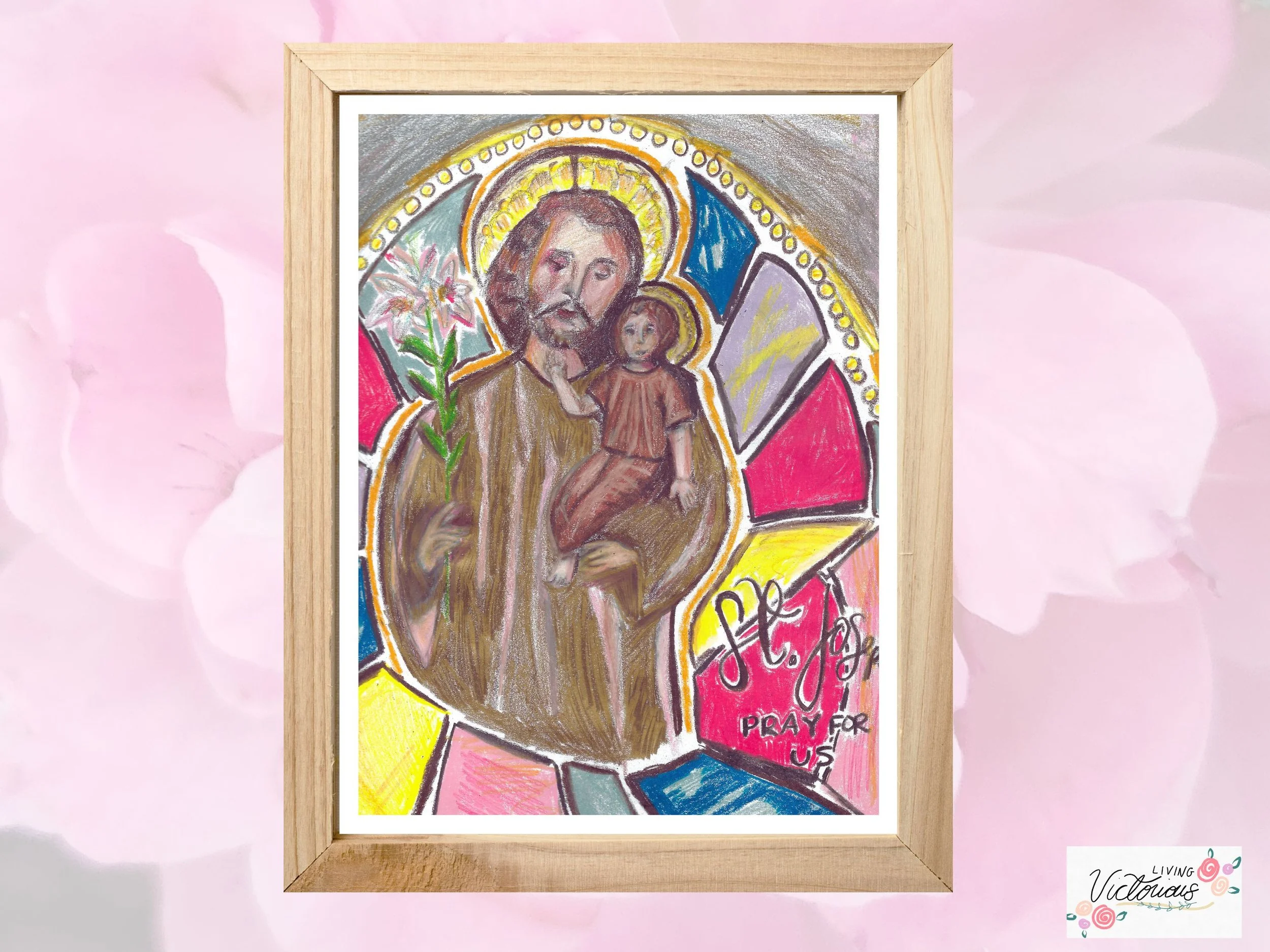 St. Joseph Mosaic Large Print
