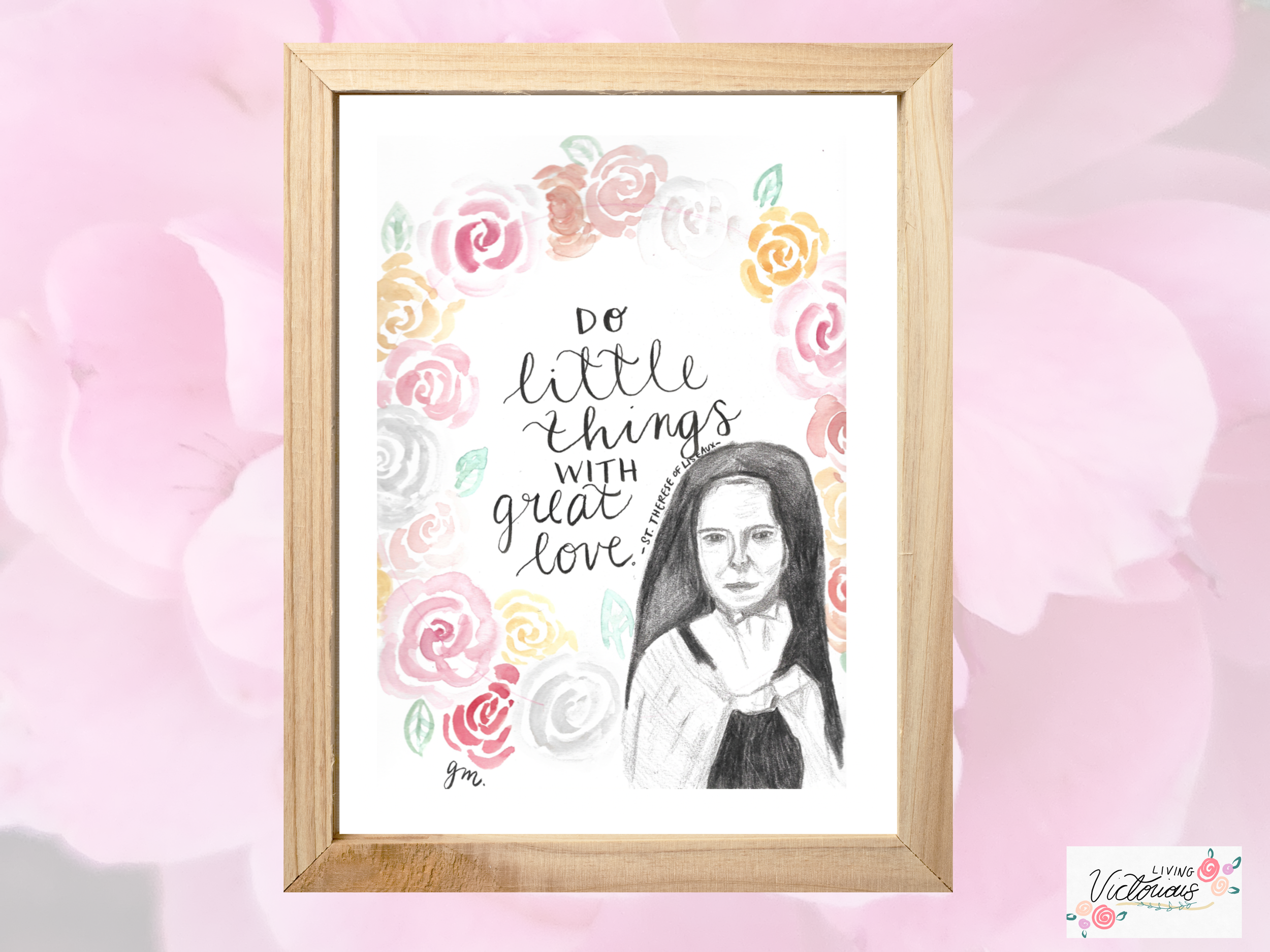 St. Therese Large Catholic Art Print