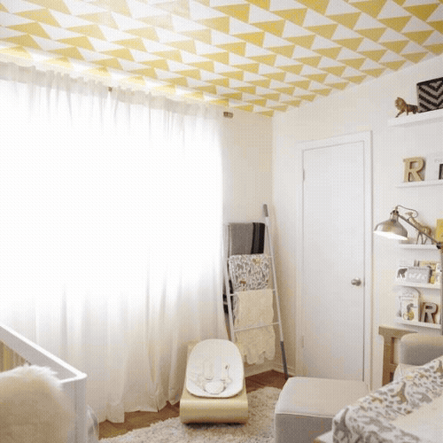 Triangles on Ceiling Mural