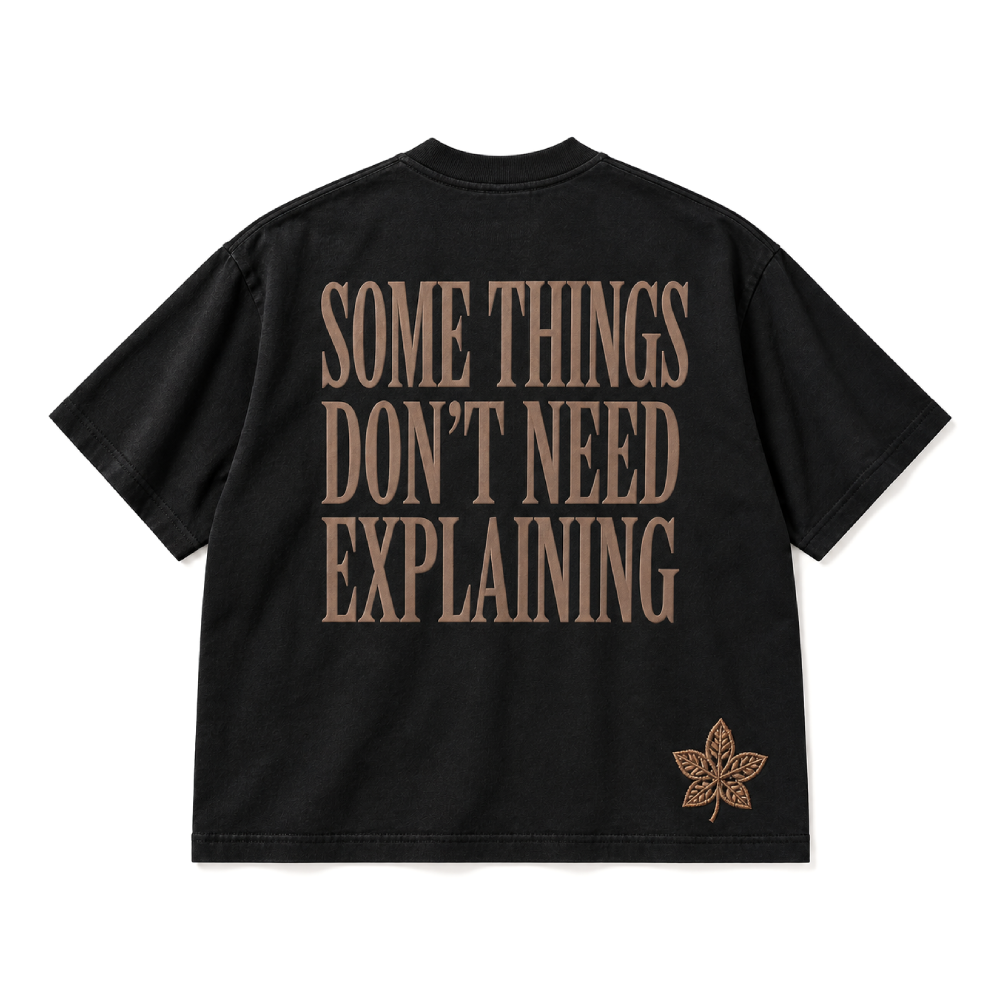Black No Explaining Tee