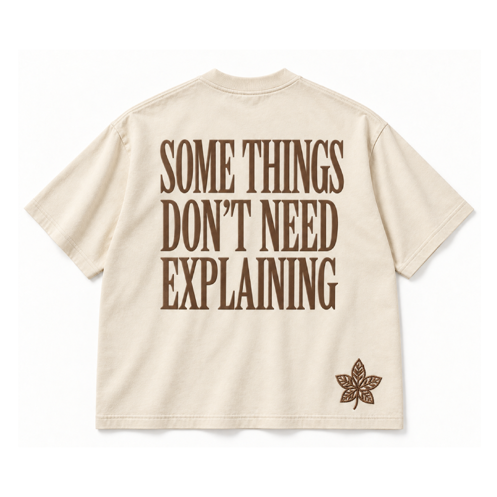 Cream No Explaining Tee