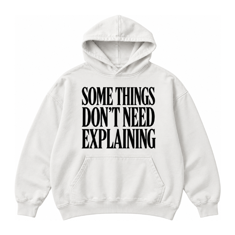White Statement Hoodie