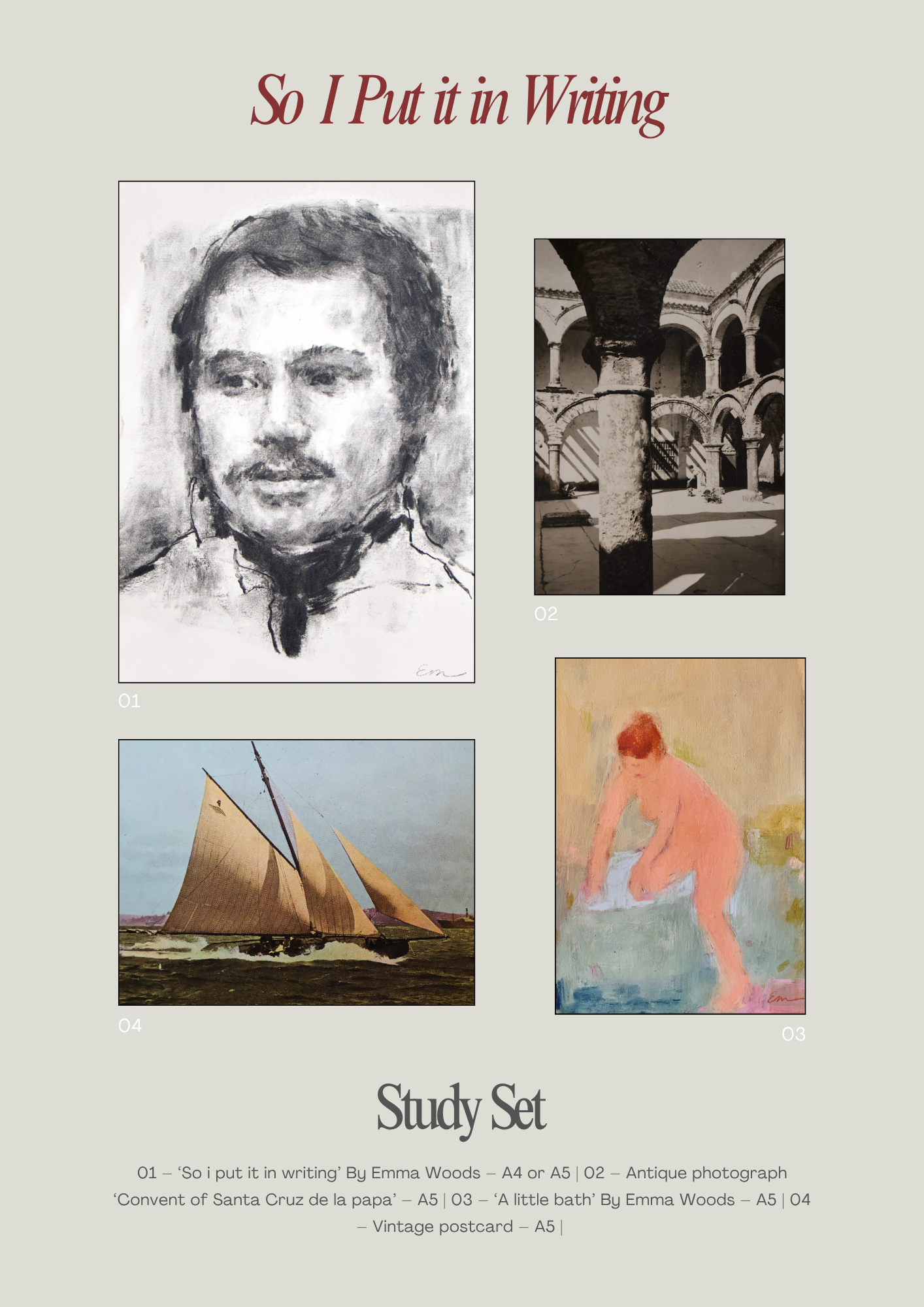 Study set - So I put it in writing
