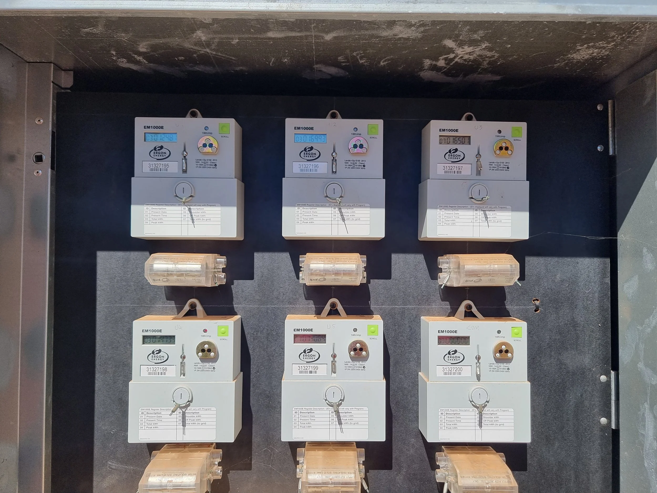 Group Metering Enclosure for 6 Units