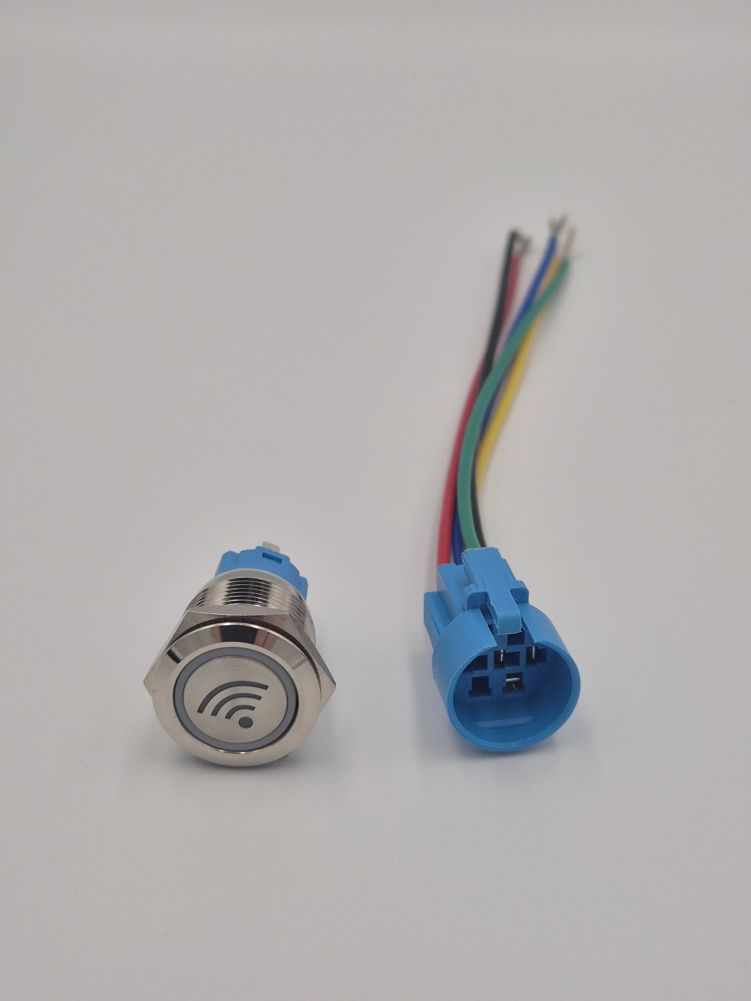 Stainless Steel Switch 19mm LED Backlit