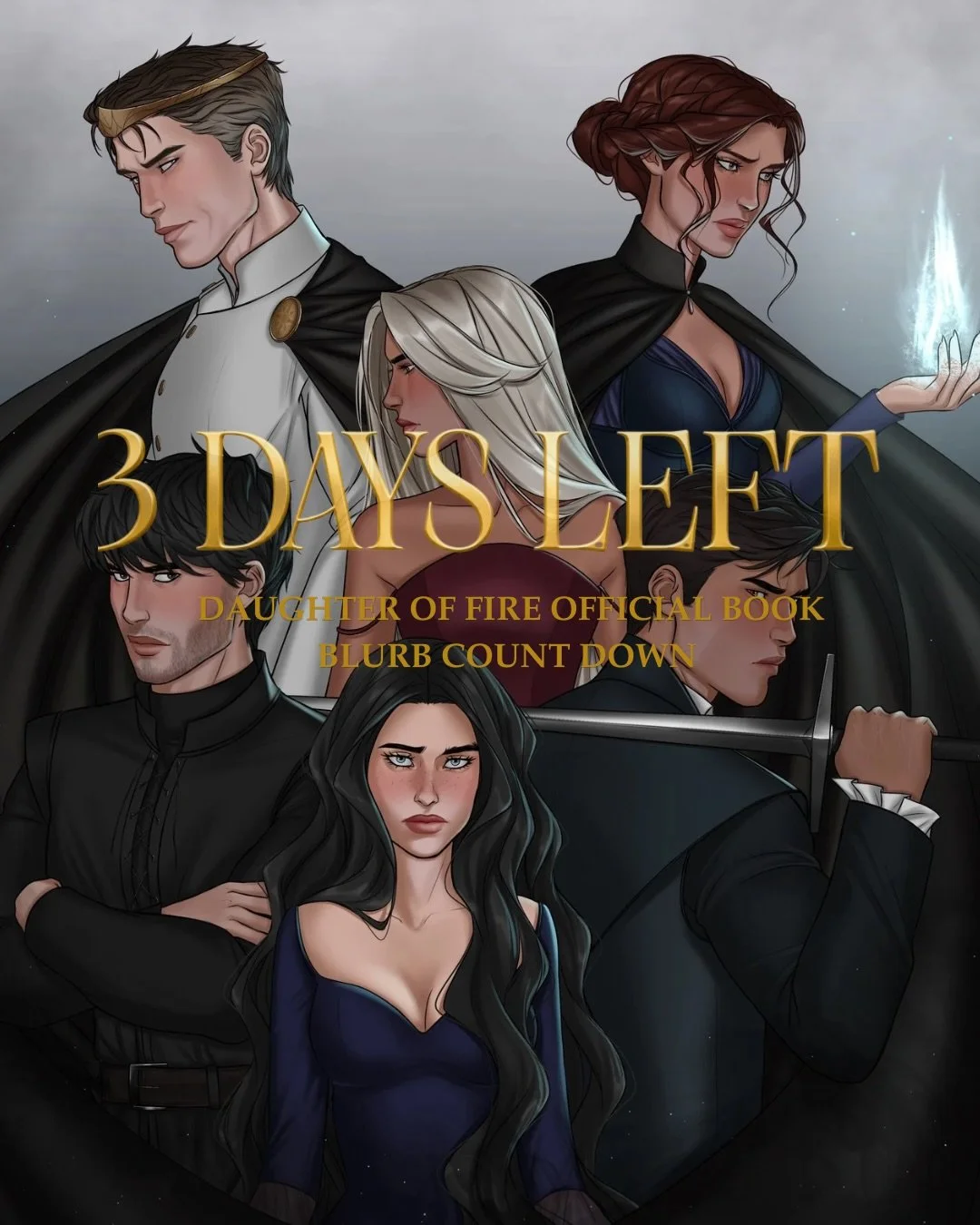 Newsletter subscribers may have already seen it 🤭

3 DAYS LEFT until Daughter of Fire&rsquo;s official book blurb drops! 👏🏼🤩

I can&rsquo;t wait to share it with you guys! If you want the insider scoop, early access, and more details on The Daugh