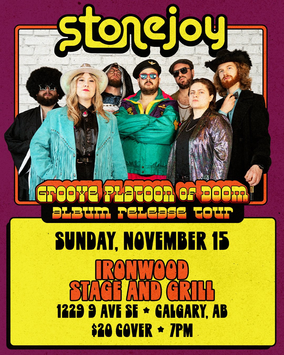 Stonejoy at The Ironwood Stage and Grill, Calgary, AB