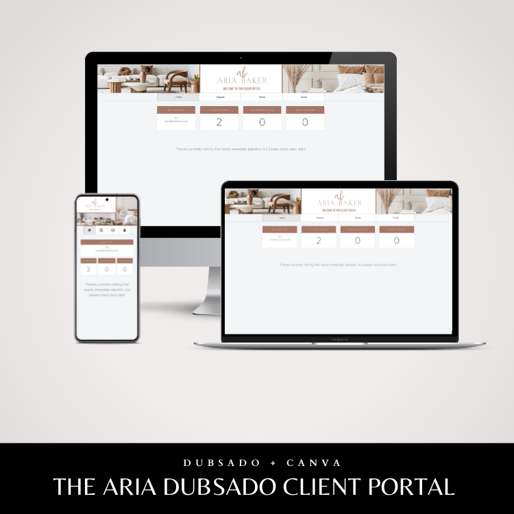 dubsado client portal design