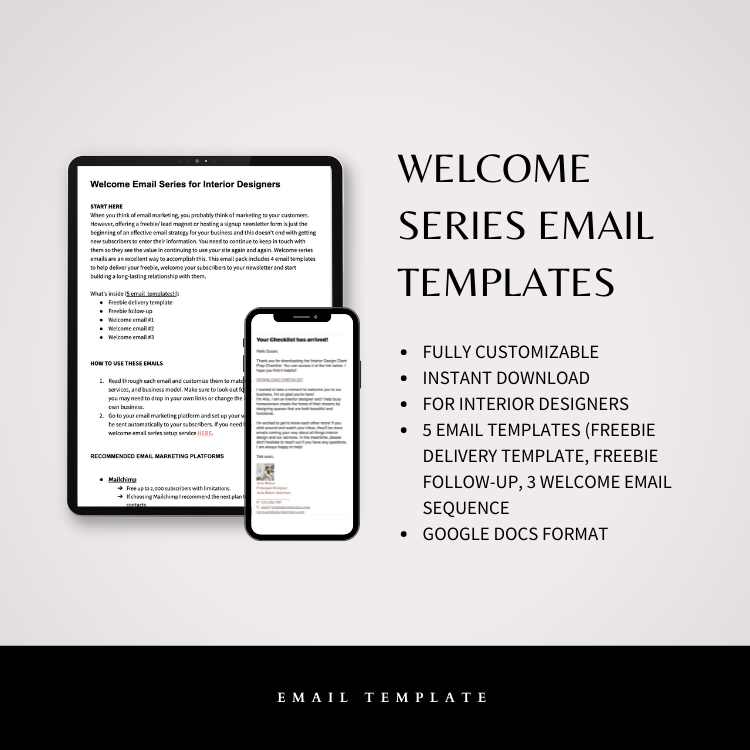 welcome email series templates