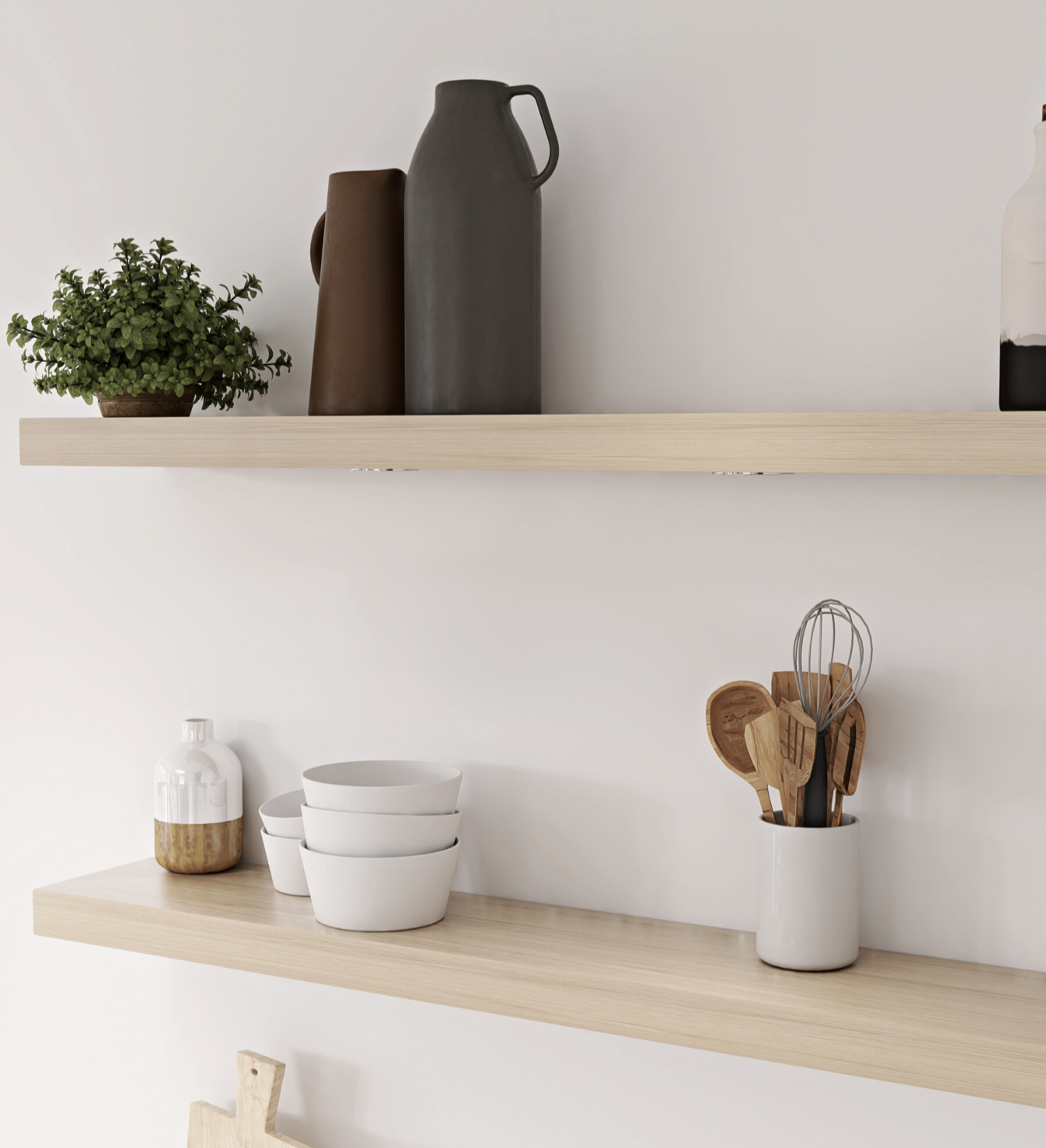 How to Style Kitchen Shelves