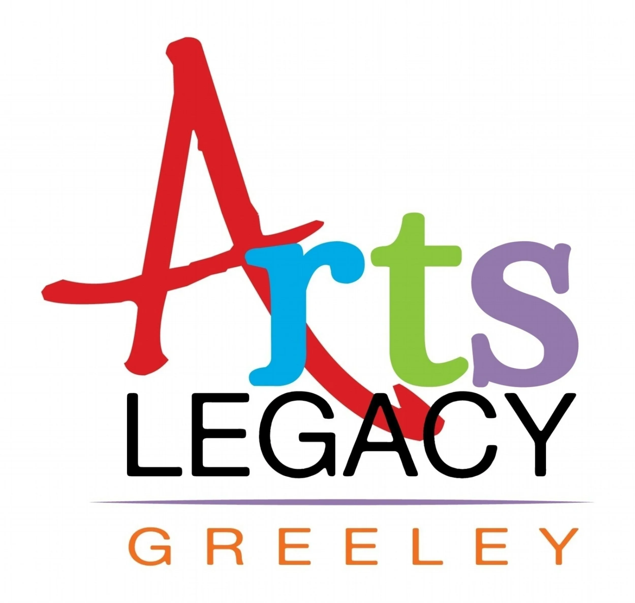 Colorful text spelling out 'Art GALLERY' with a red 'A' and other letters in blue, green, purple, black, and orange, on a white background.