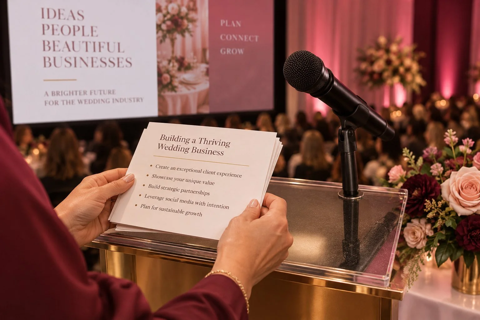 Public Speaking for Wedding Professionals: How to Own the Room