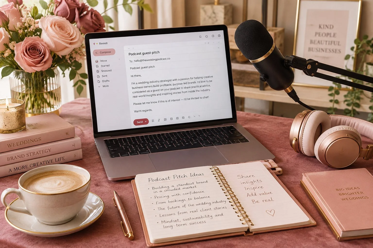 How Wedding Pros Can Pitch Themselves as Podcast Guests