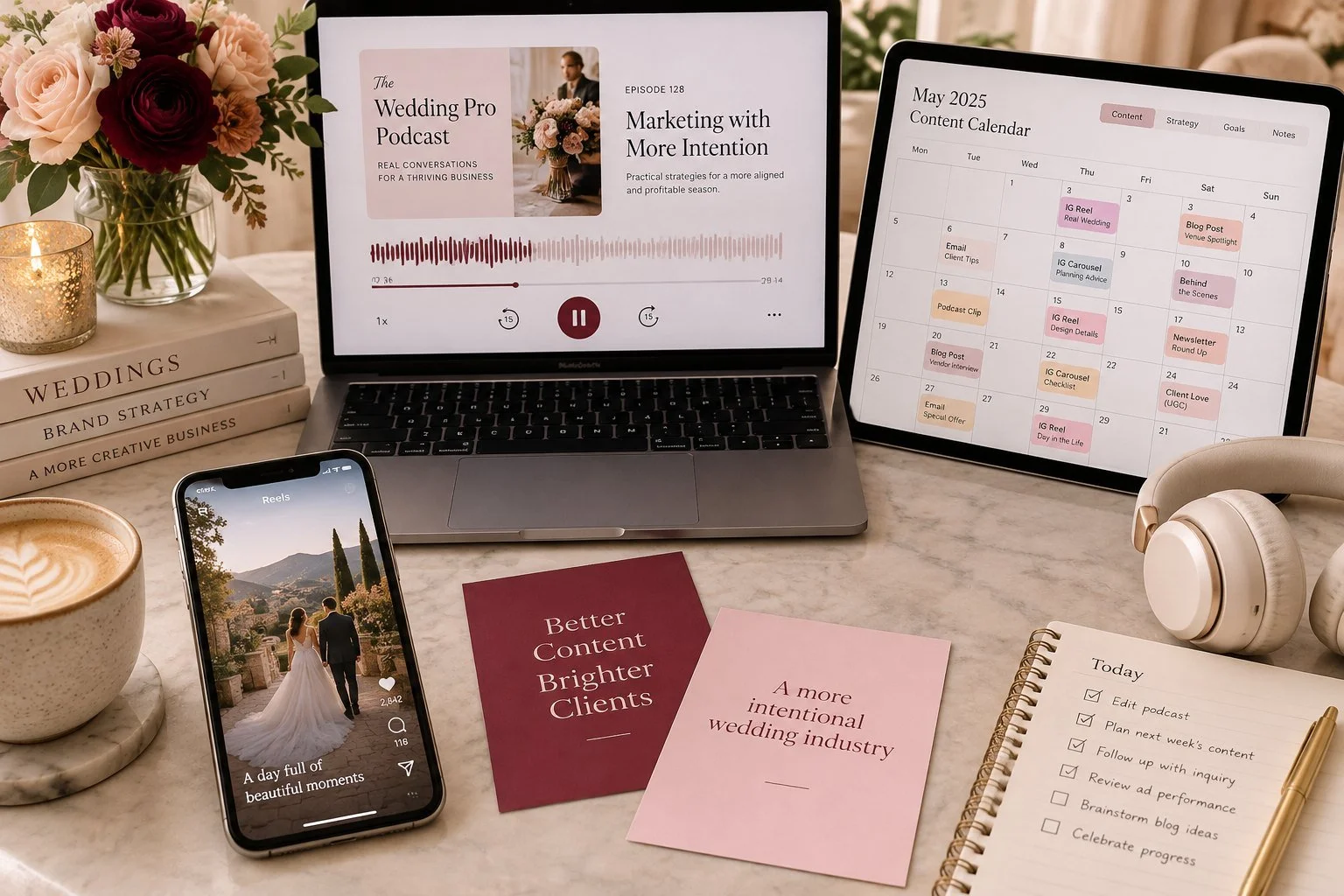 Turn One Conversation into a Month of Wedding Marketing Content