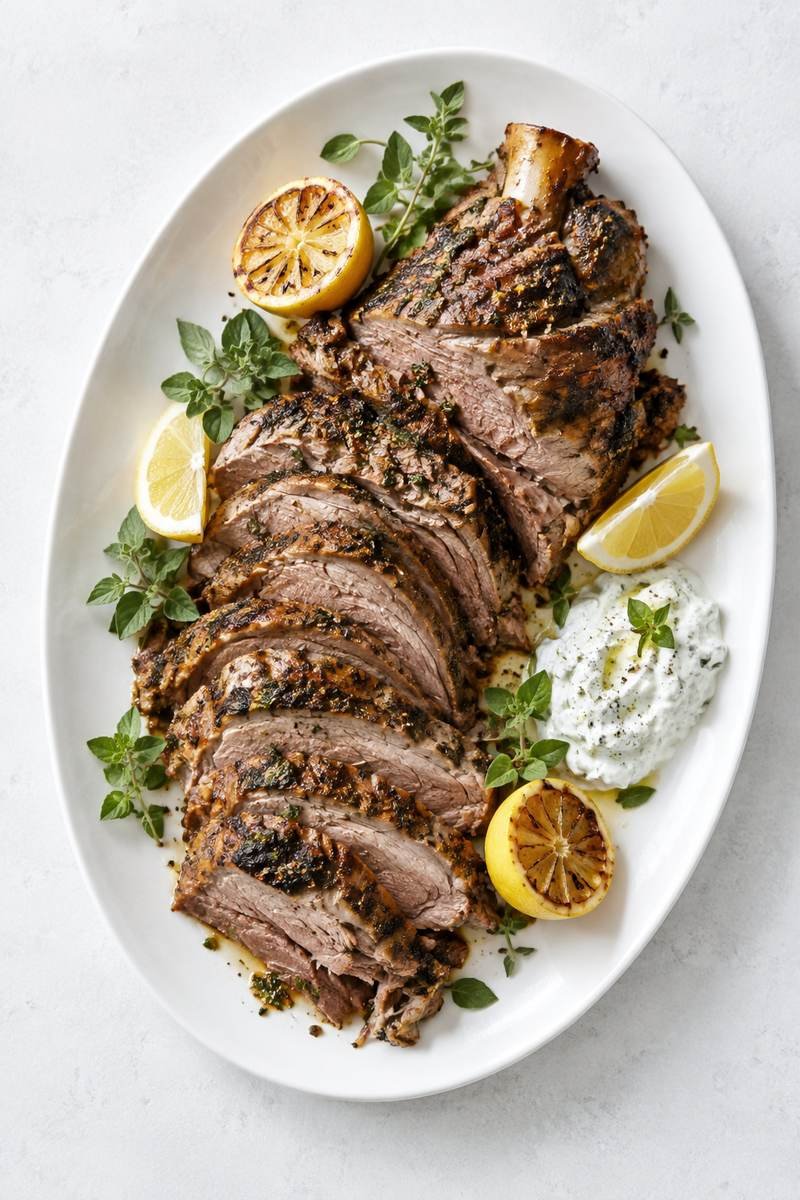 Buschbeck Rotisserie Lamb with Lemon & Oregano