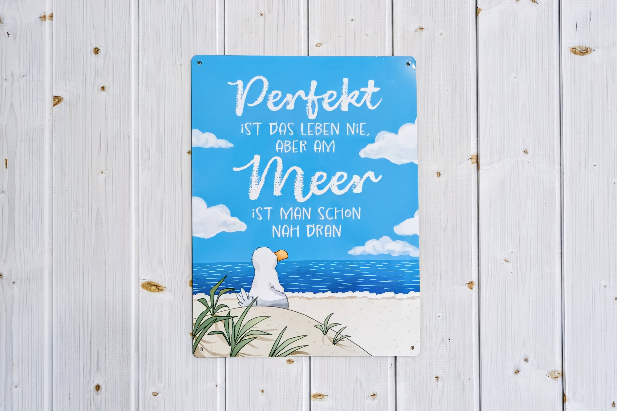 Möwe-Schild
Maritimes Möweschild in The Lazy Möwe als Hinweis auf hundefreundlichen Urlaub an der Ostsee