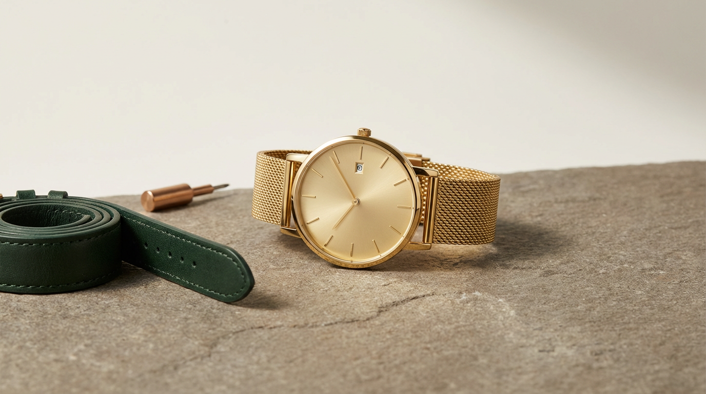 Gold Wristwatch