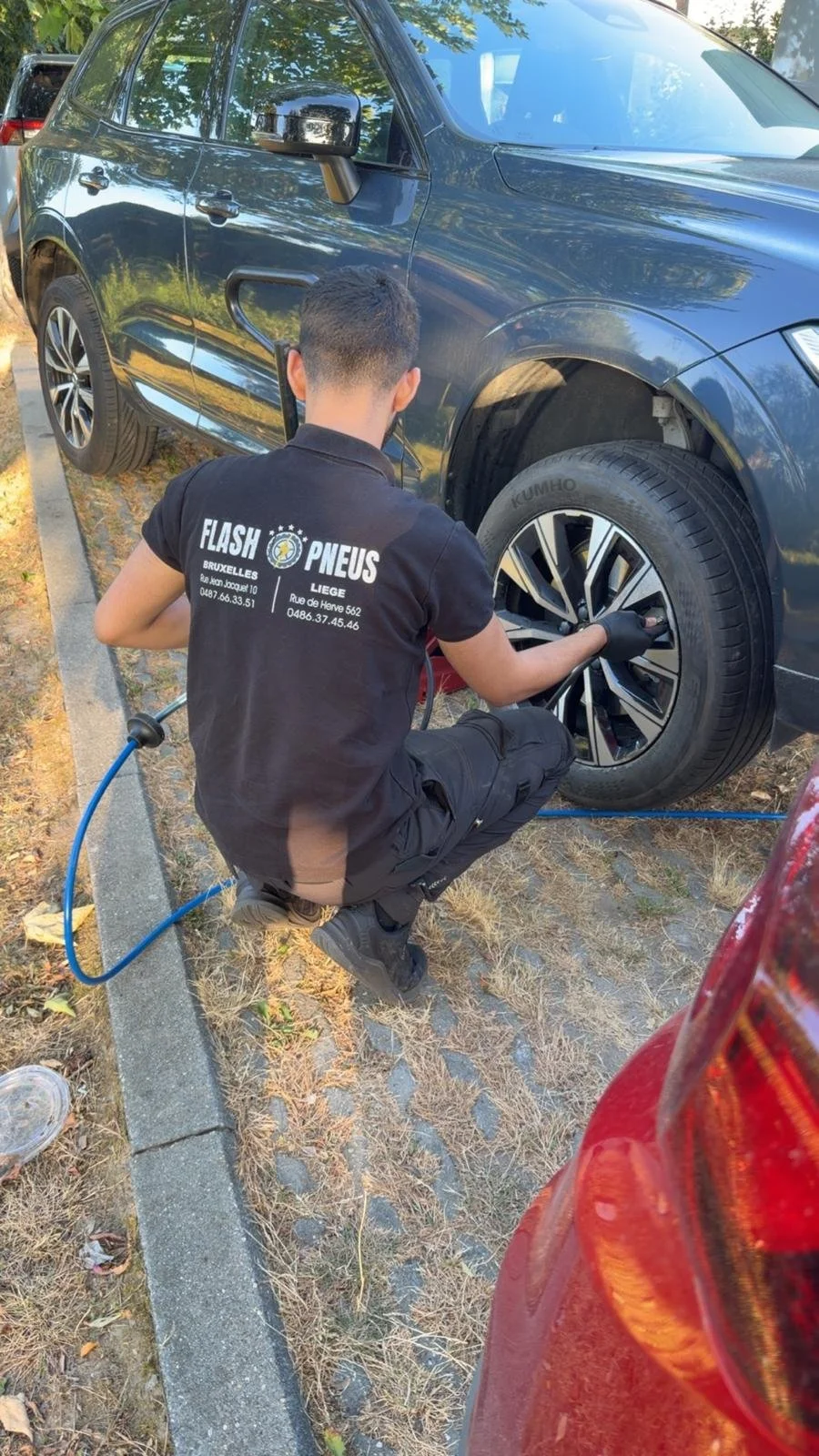 Intervention pneus crevés