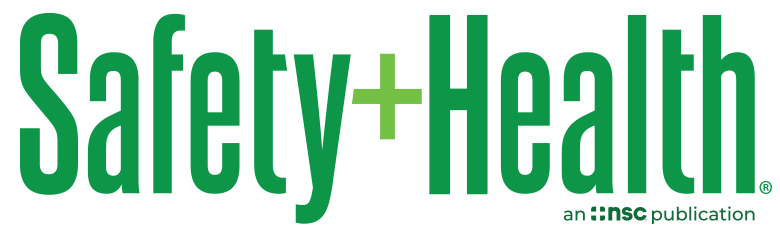 Safety + Health logo in green