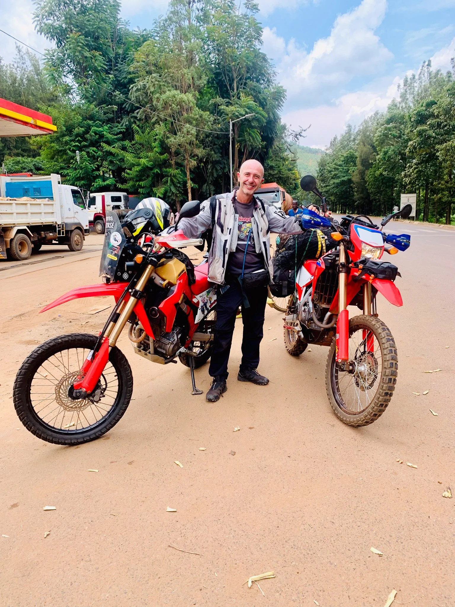 Rwanda is one of the most fun East African Countries to explore by road. This Bloke is from Spain traveling through East Africa on his Honda CRF300L Dual Sport motorcycle.