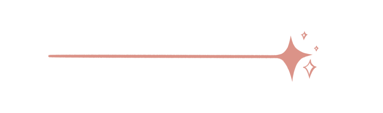 Hand drawn pink line and star png bold.