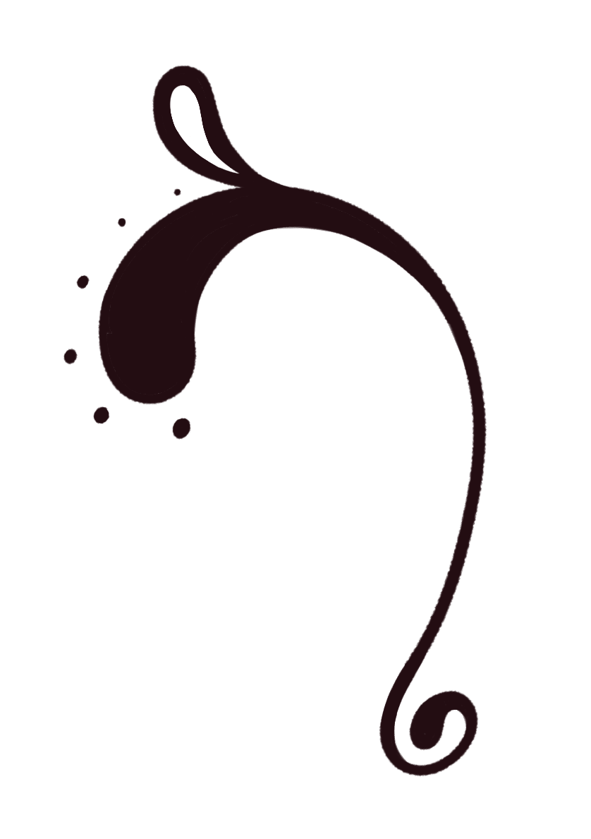 Hand drawn dark png.