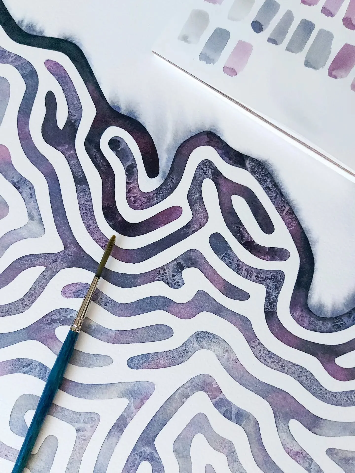 Part 1 of the process is complete ✅️

To be continued.........

#watercolourpainting #workinprogress #patterndesign #handpainted #trusttheprocess