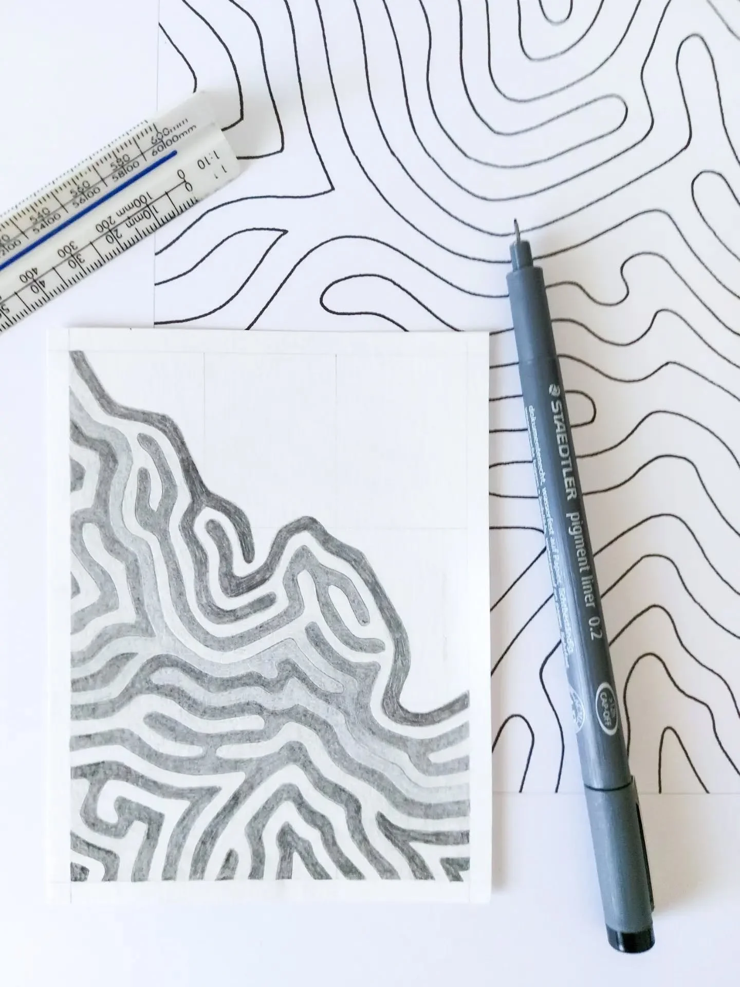 Things are getting bigger! 200% bigger, to be exact 🤓

When I made my postcard drawings back at the start of April, I had no idea that in the future months, I would no longer be able to work at this scale. 

This change has been driven by necessity,