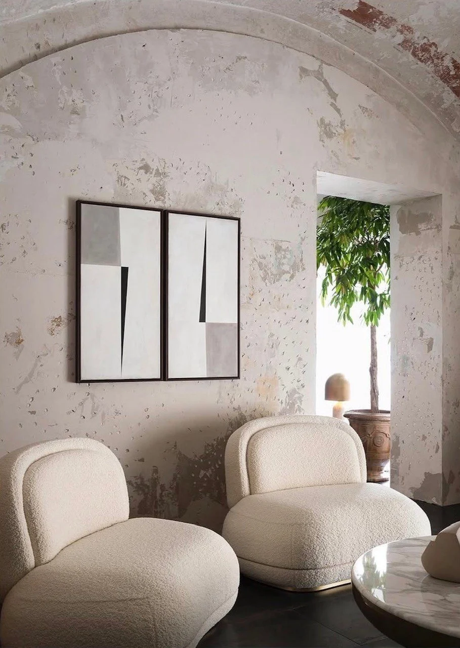 Geometric artworks by Studio Earle at Rossana Orlandi Gallery