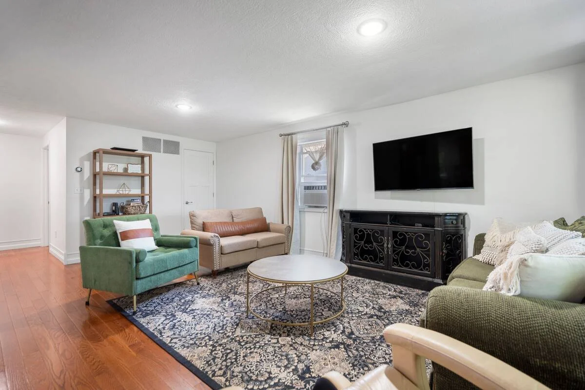 Temporary rental house with furnishings.