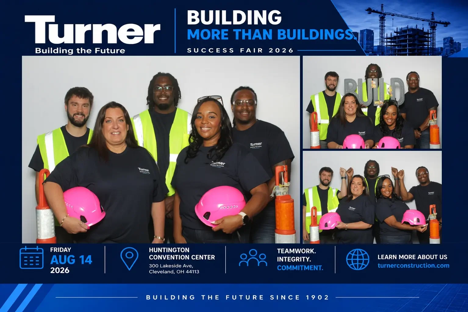 Turner Construction · Success Fair 2026. Custom branded prints from a Legacy event.