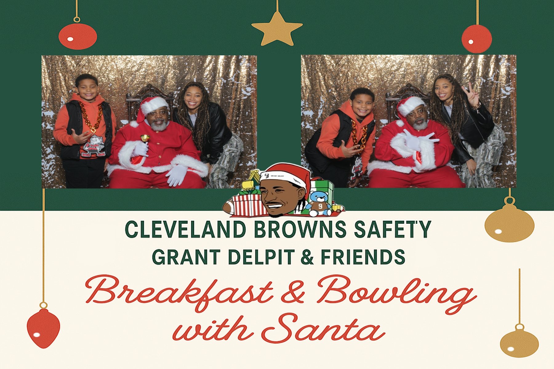 Grant Delpit & Friends · Breakfast & Bowling with Santa. Captured with Legacy.