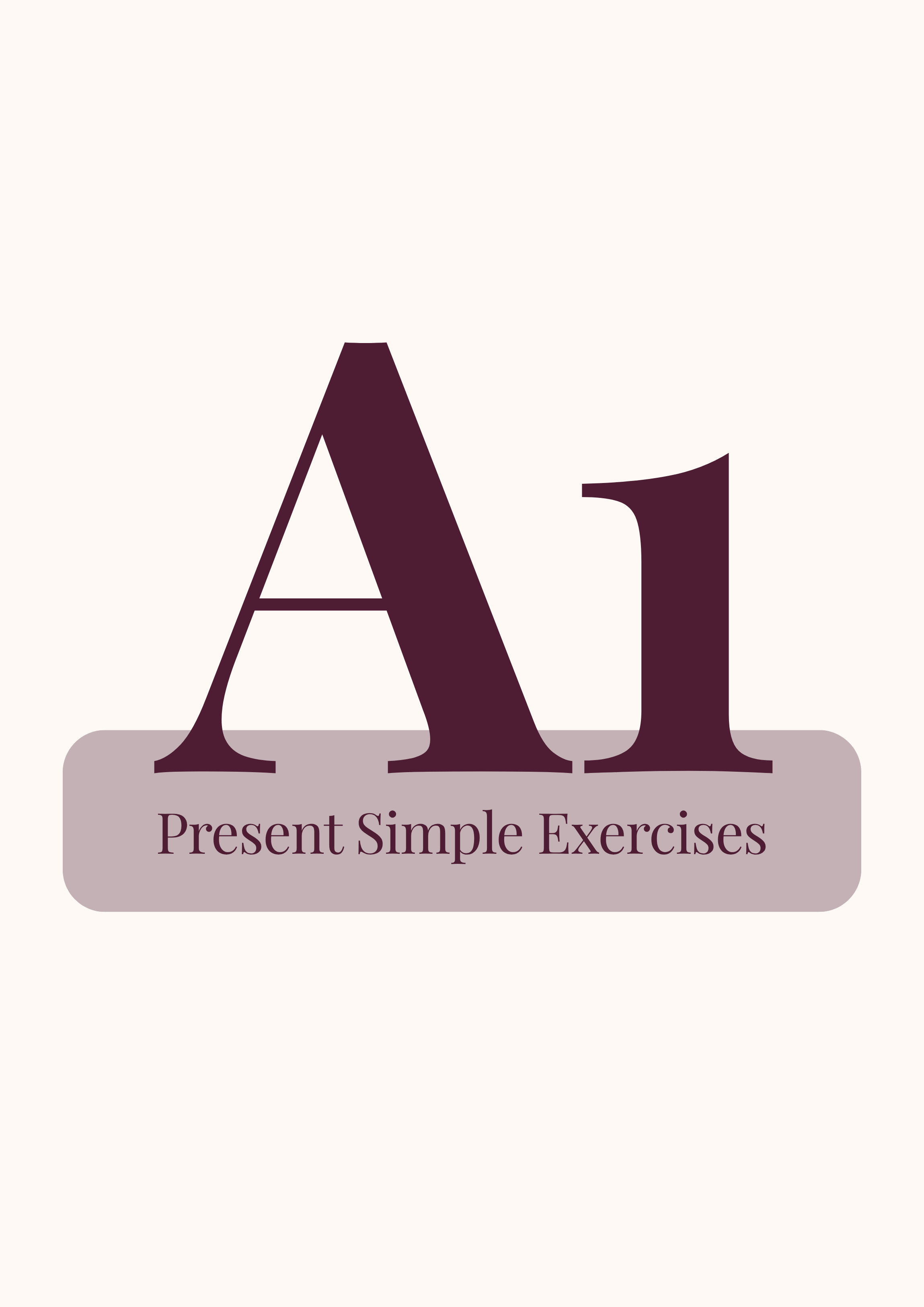 Present Simple Exercises