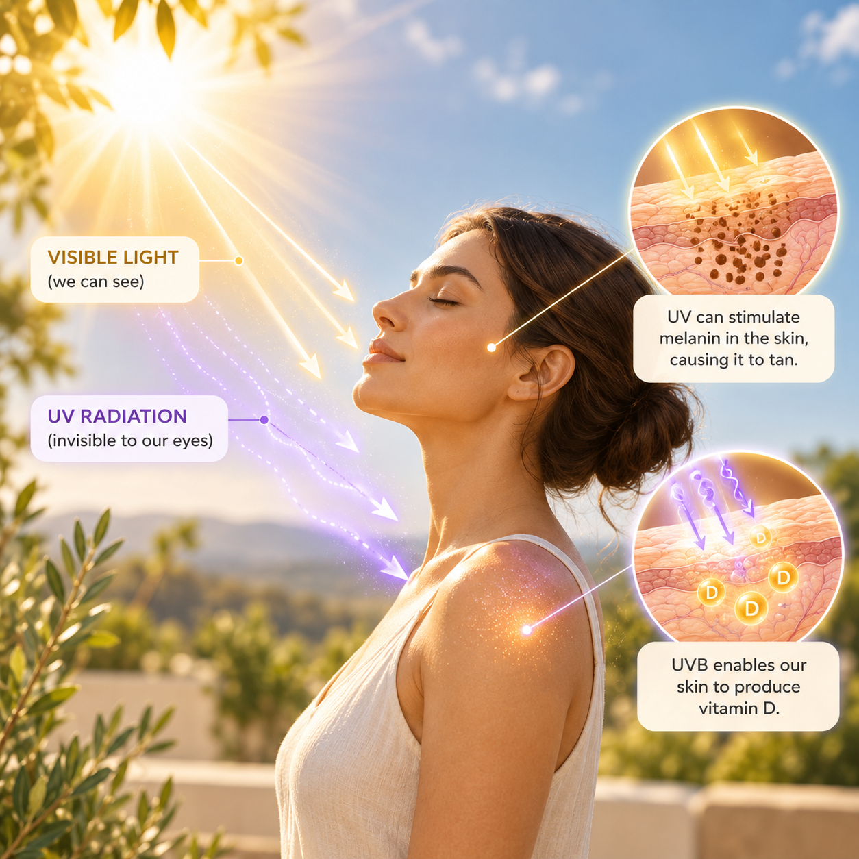 Sunlight frequency illustration