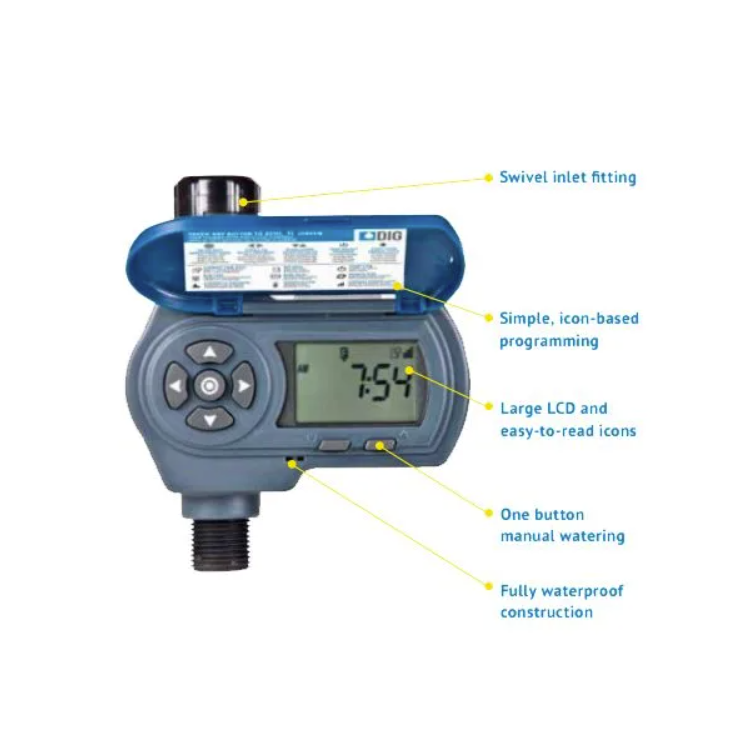 Solar powered digital hose end timer